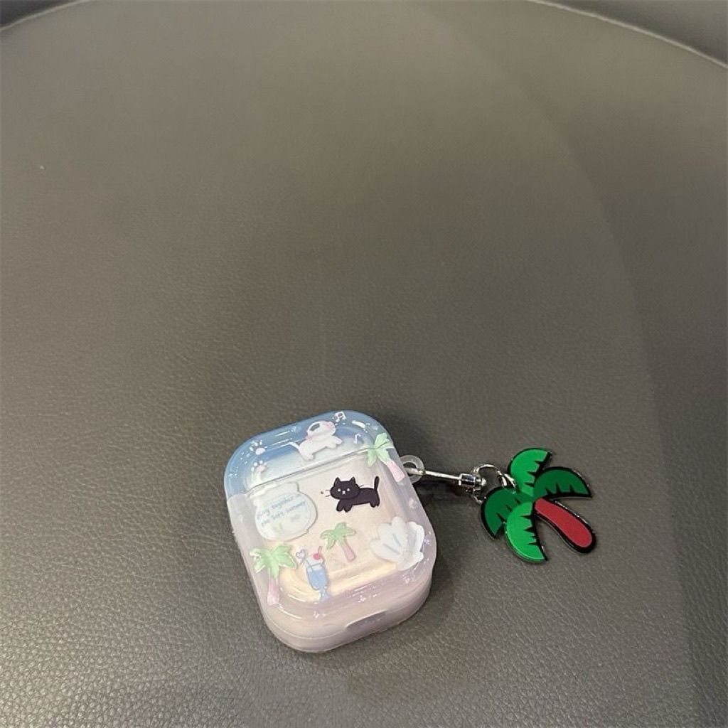 Coco de gatito para airpodspro1 / 2 / 3 / 4 generación de cubierta de auriculares Bluetooth de Apple 5 generación de cubierta