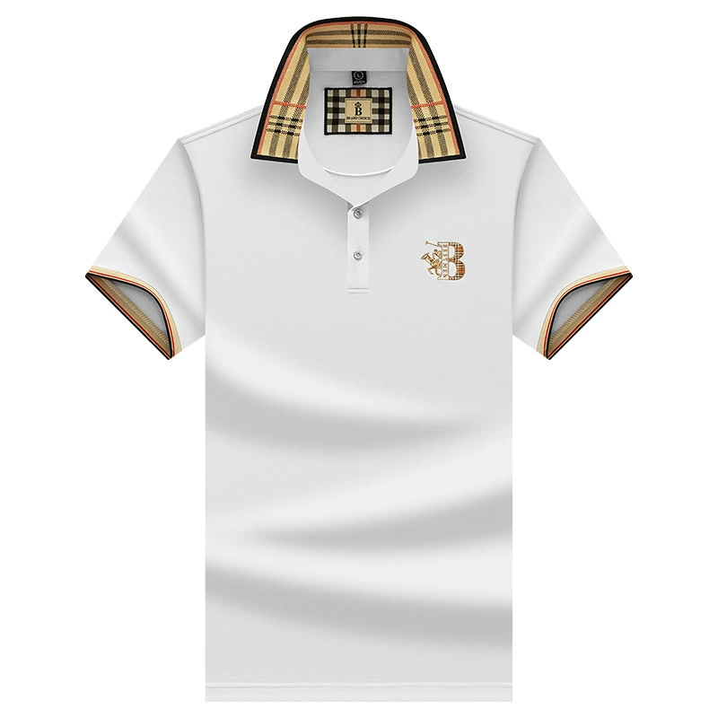 Summer silk polo for leisure, oversize