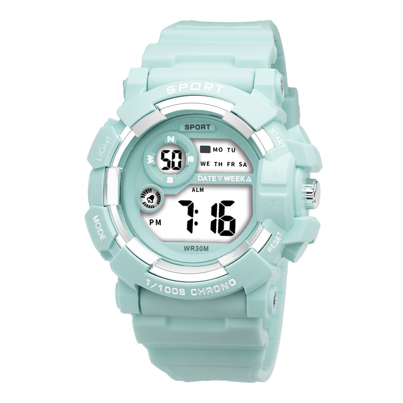 Nuevo reloj para estudiantes, reloj despertador simple, cronómetro, luminoso, deportivo, versión coreana, reloj electrónico, reloj electrónico de moda