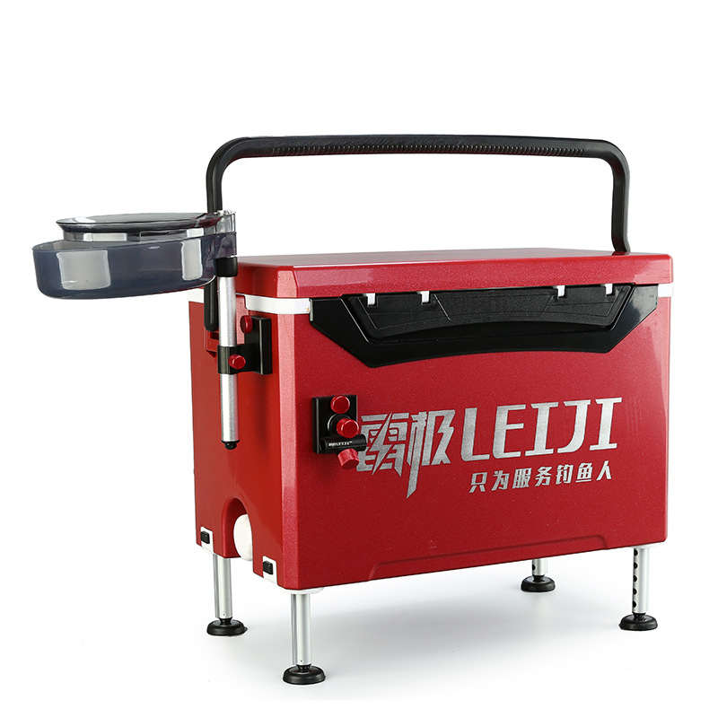 32升雷極釣箱四腳升降全套配件釣箱批發壹件代發釣魚箱