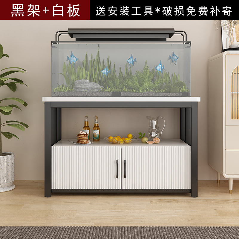鱼缸底柜家用客厅鱼缸架子水族箱承重金属鱼缸底座柜子多层置物架|undefined
