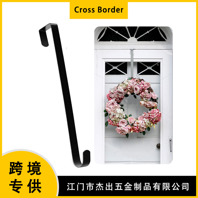 Manufacturer's Ready-Made Cross-Border Widened Version of Christmas Series Hooks Factory Supply Punch-Free Door Hooks Garland Hooks