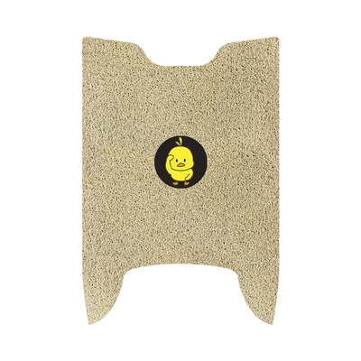 Vehicle Special Foot Mat Silk Ring – Electric vehicle foot mat - billiard-super-s-cangqiong-feet-beige-little-yellow-duck-free-velcro