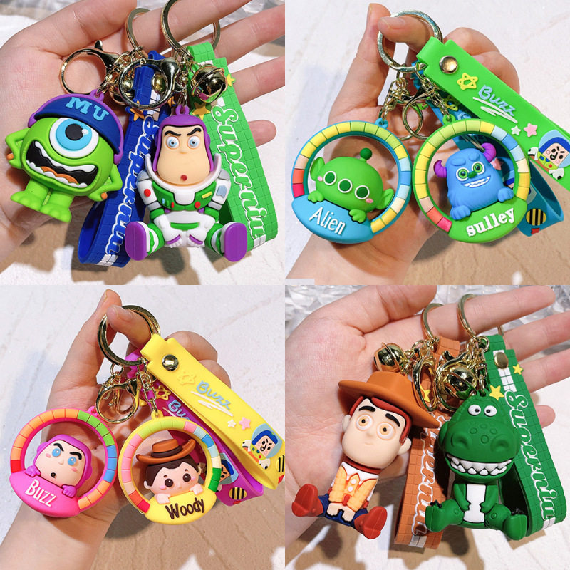 2024 Cartoon Toy Story Keychain Buzz Lightyear Doll Car Keychain Bag Pendant Gift Wholesale 2024 Cartoon Toy Story Keychain Buzz Lightyear Doll Car Keychain Bag Pendant Gift Wholesale