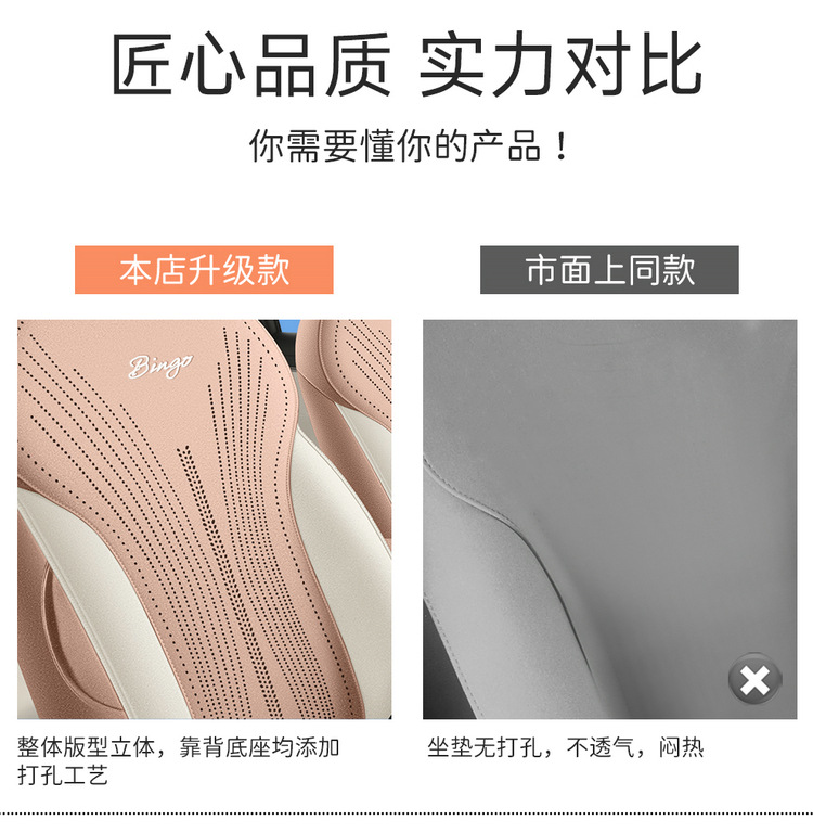 Wuling Binguo S Special Seat Cushion, Universal Suede Leather Saddle Pad for All Seasons, All-Inclusive Seat Cover, Breathable Ultra-Thin Seat Cover
