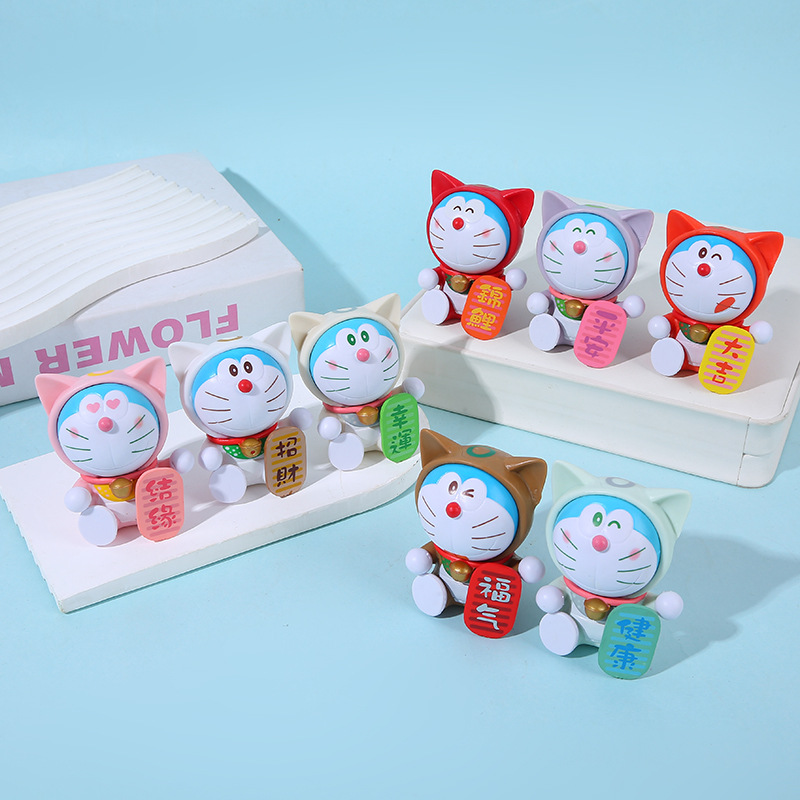 现货哆啦A梦祈福可爱叮当猫COSKT系列手办盲盒潮玩机器猫招财摆件