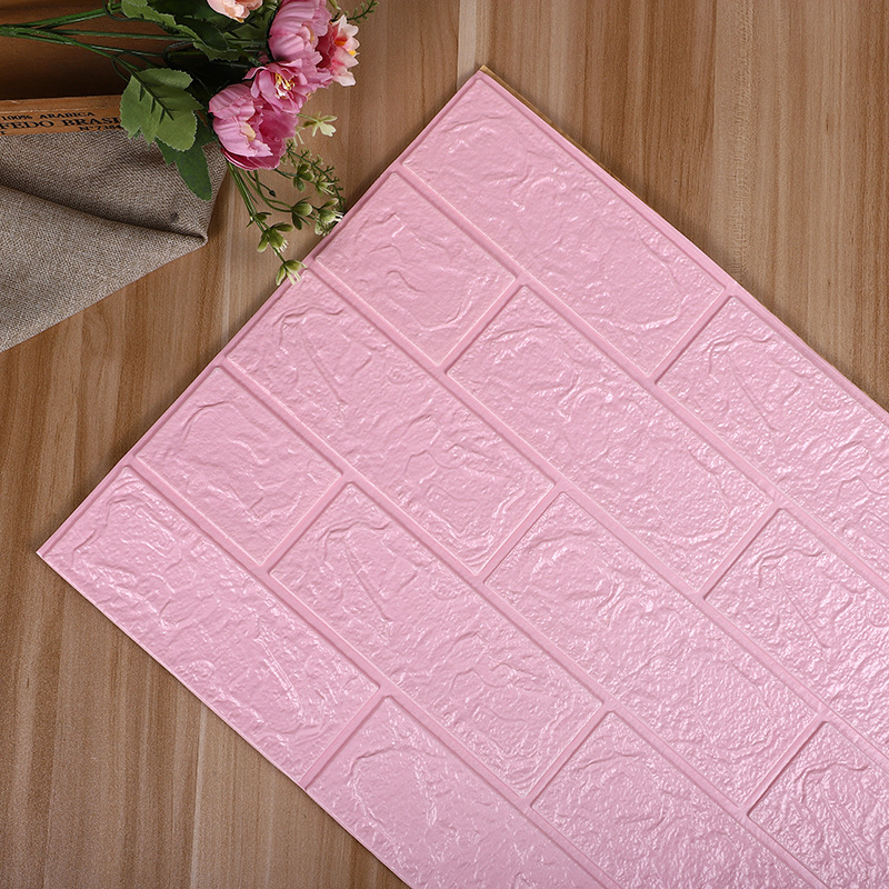 3D 3D pegatina de pared papel pintado autoadhesivo al por mayor imitación ladrillo patrón Fondo pared sala de estar dormitorio papel pintado espuma pegatina a prueba de humedad