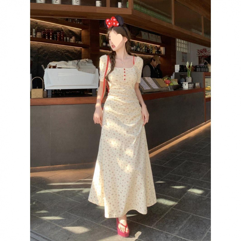 살구 롱 스커트/고급 버전 [핫셀링 스타일-편안하고 통기성]