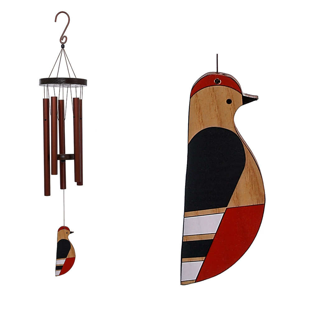 В наличии 36 дюймов Cross Border Amazon Дятел Голова Пепел Музыка Ветер Колокольчики Открытый Сад Украшение Кулон