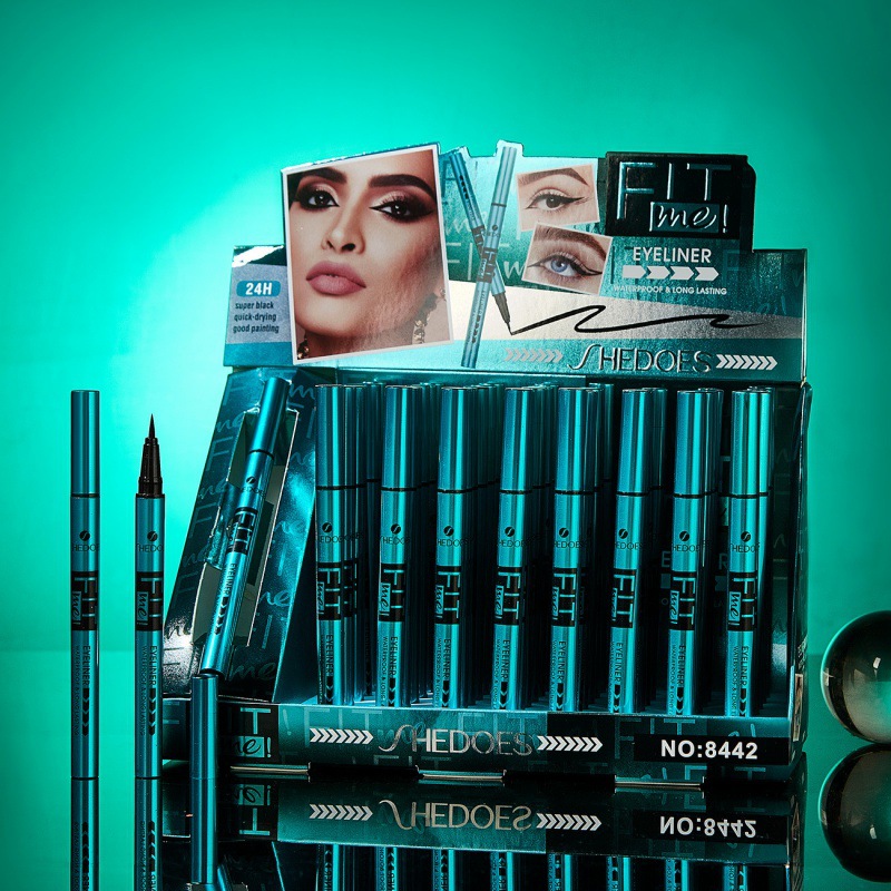 Maquillaje transfronterizo para Shedoes, secado rápido, impermeable y resistente al sudor, no se desvanece, no se pierde el maquillaje, delineador de ojos negro fresco. image 2