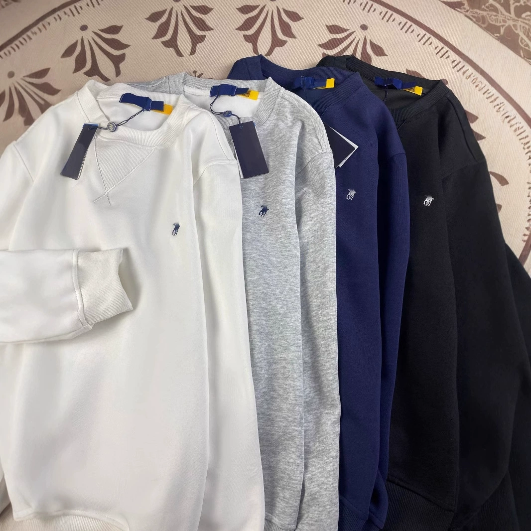 RL Ravf пони с вышивкой осенний и зимний круглый воротник свитера мужской хлопок тонкая пуловера пара свитера с длинными рукавами