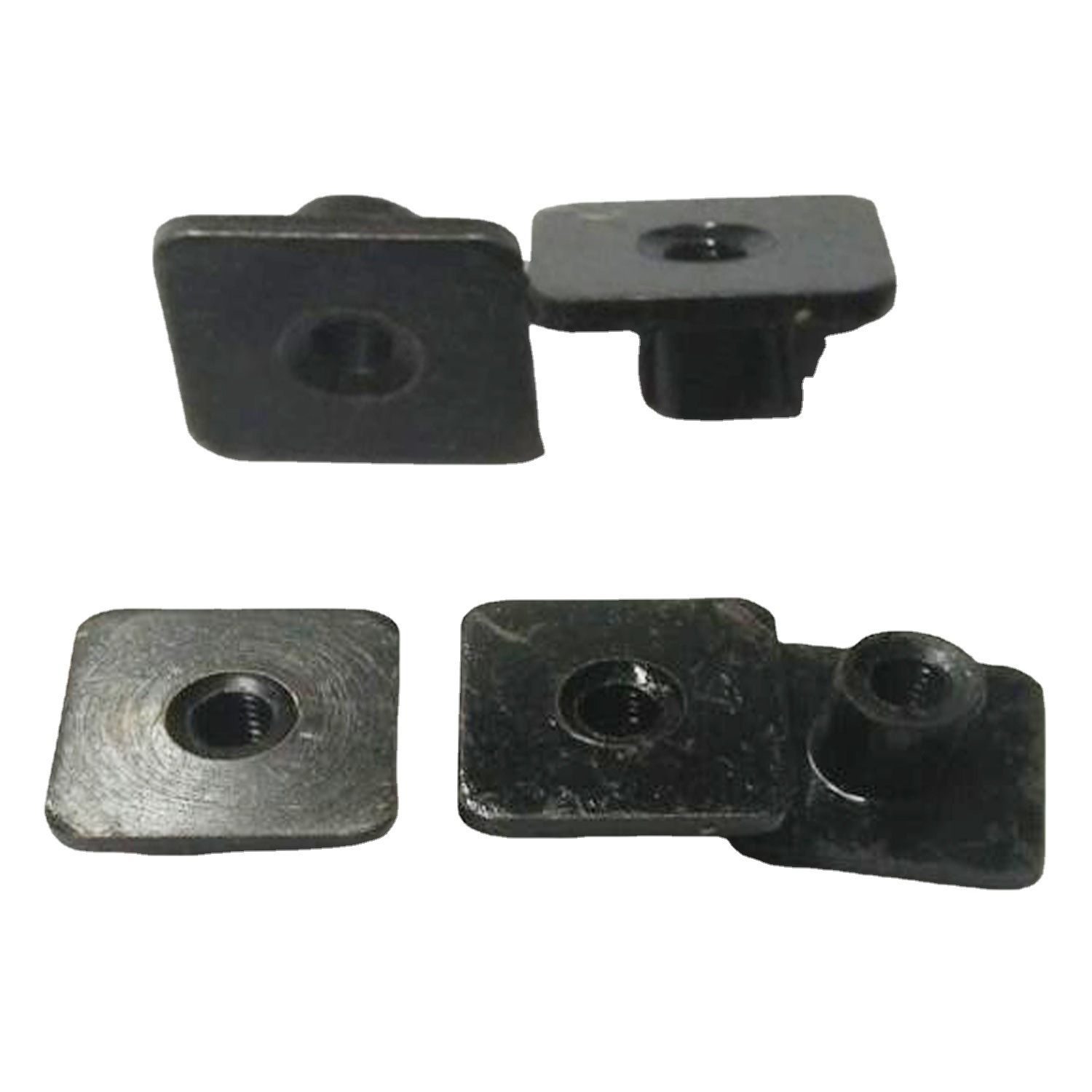 工厂直供四方通孔螺母 正四方形黑锌非标螺母 M3内牙方形螺母