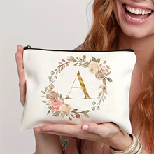 跨境爆款diy制定女士字母化妆包，旅行收纳洗漱包，送给好朋友的