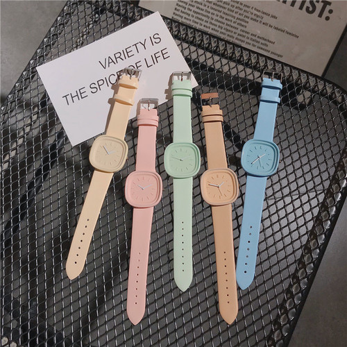 ins minimalist style girly fashion square simple watch temperament high value junior high school student quartz female watch