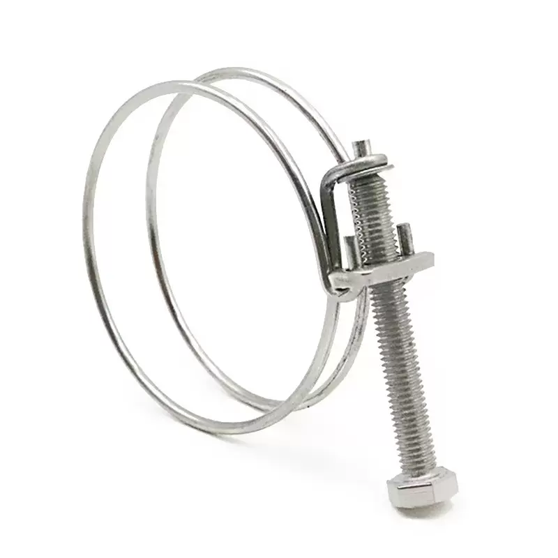 304不锈钢双钢丝喉箍 钢丝箍 卡箍 管夹/管卡子水管煤气管夹抱箍