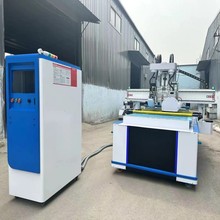 五轴门板雕刻机全屋定制数控四工序开料机自动上下料生产线加工