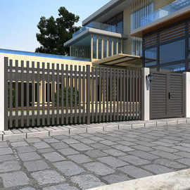 铝合金百叶护栏别墅花园阳台栅栏户外围墙栏杆中式院子铝艺护栏