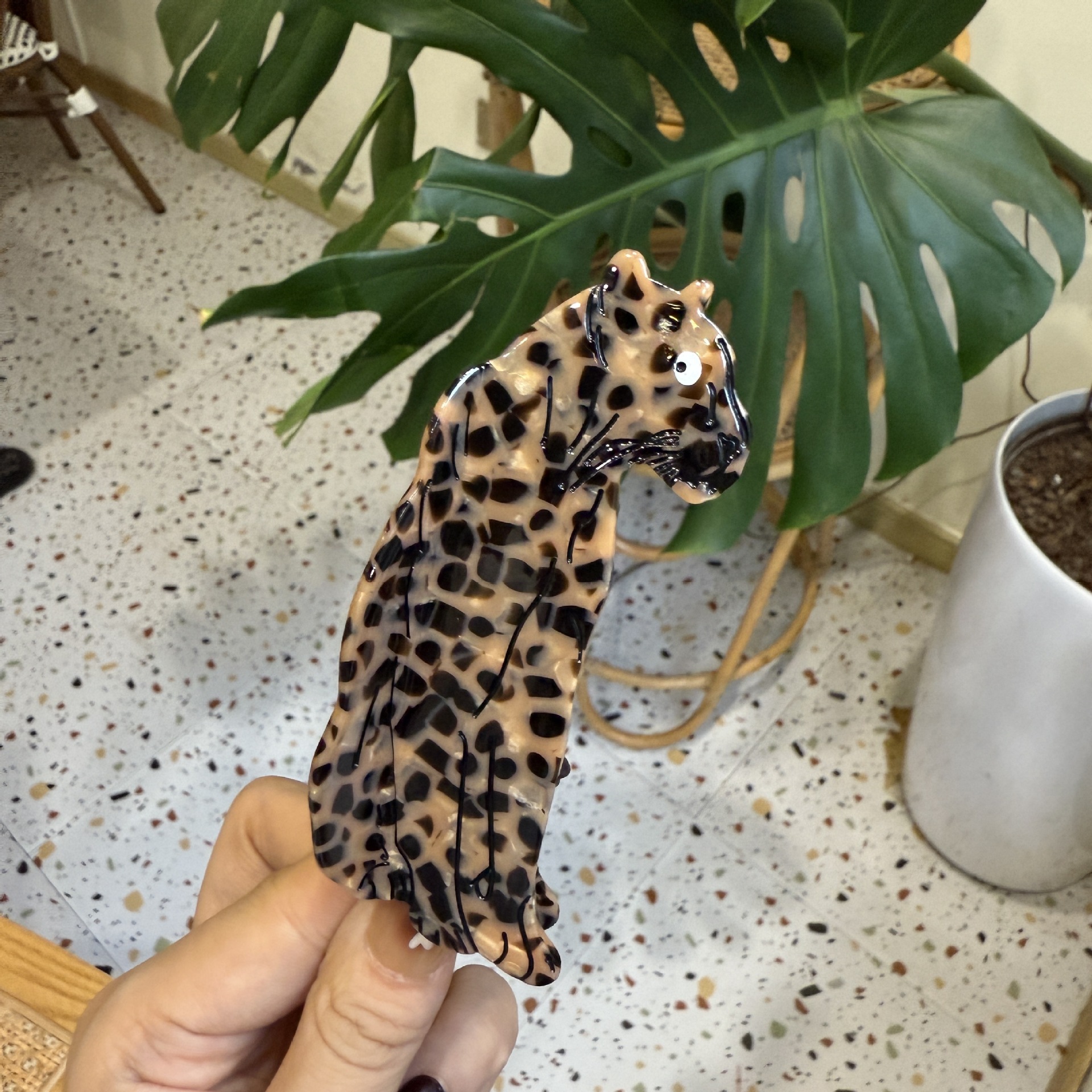 54g Weight Hair Claws Hair Accessories Type 1 Piece Quantity Casual, Daily Occasion Acrylic Material Lion, Jaguar, Tiger Pattern All Seasons Season Women's Gender Novelty Style Novelty Women's Lion Jaguar Tiger Arylic Hair Claws 9