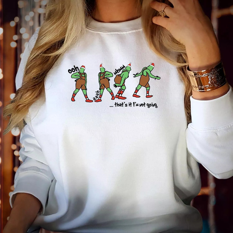 Cross-Border Export Merry Christmas New Grinch Loose Round Neck Sweatshirt Cross-Border Export Merry Christmas New Grinch Loose Round Neck Sweatshirt