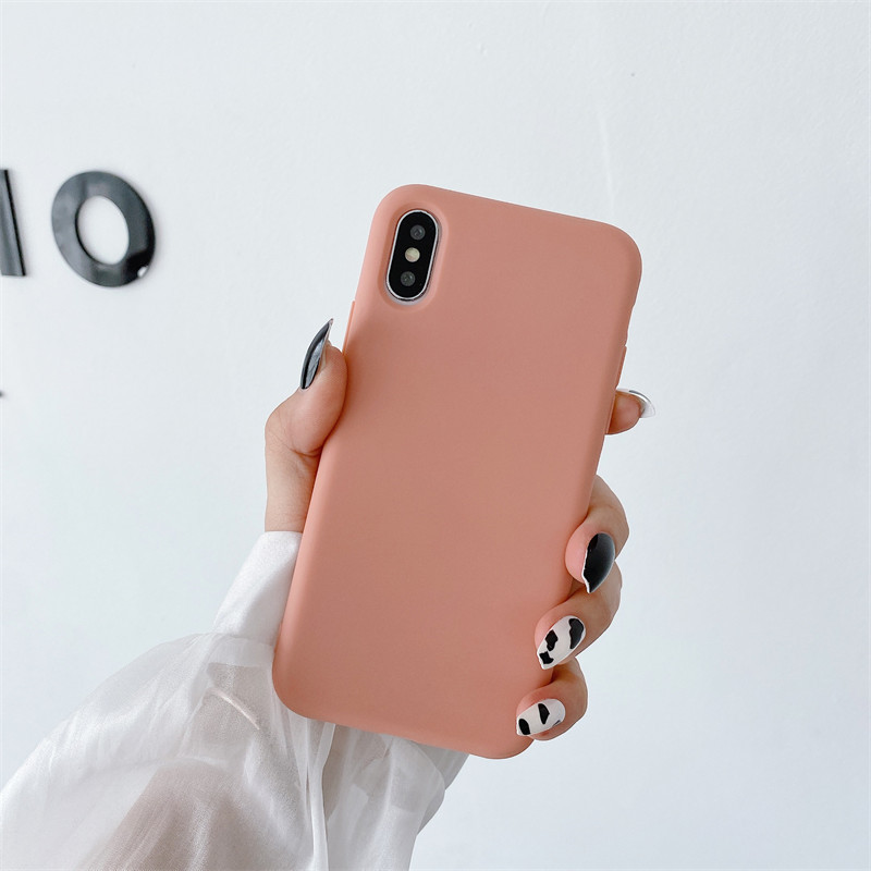 Adecuado para iPhone14/11 funda de teléfono de silicona apple XSMAX esmerilado XR funda suave 7 apple 12Pro material 8p