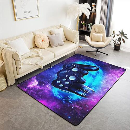 Cross-border Amazon 3D Colorful Game Console Carpet E-Sports Game Room Controller Full-floor Carpet Wholesale