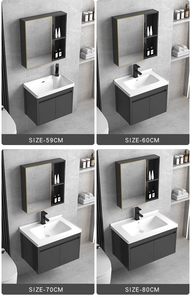 Bathroom cabinet, small-sized bathroom washbasin, washbasin combination, ceramic integrated washbasin, balcony, space, simple and new Application Scenario