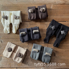 儿童连裤袜秋冬款小童宝宝保暖袜韩系女童连裤袜子小女孩打底袜裤