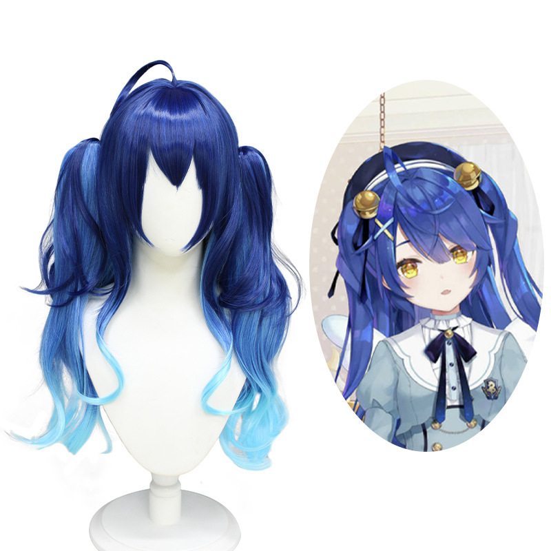 Rainbow Society Tiangong Heart A Meow Meow cos Wig YouTube Virtual Broadcasting Master Vtuber Factory in stock Wholesale