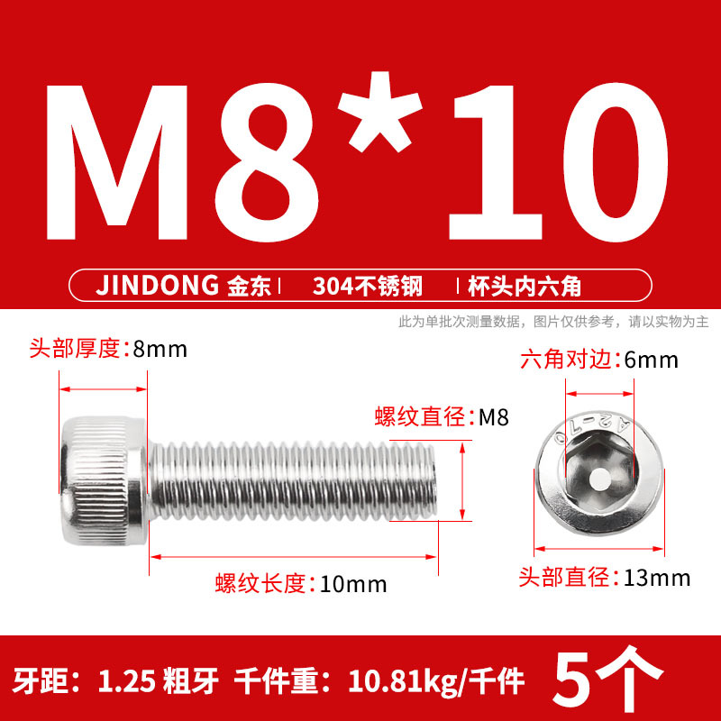 【304六角穴付きねじDIN912】ステンレス円筒頭六角穴付きねじm 3m 4m 5m 6m 8m 16