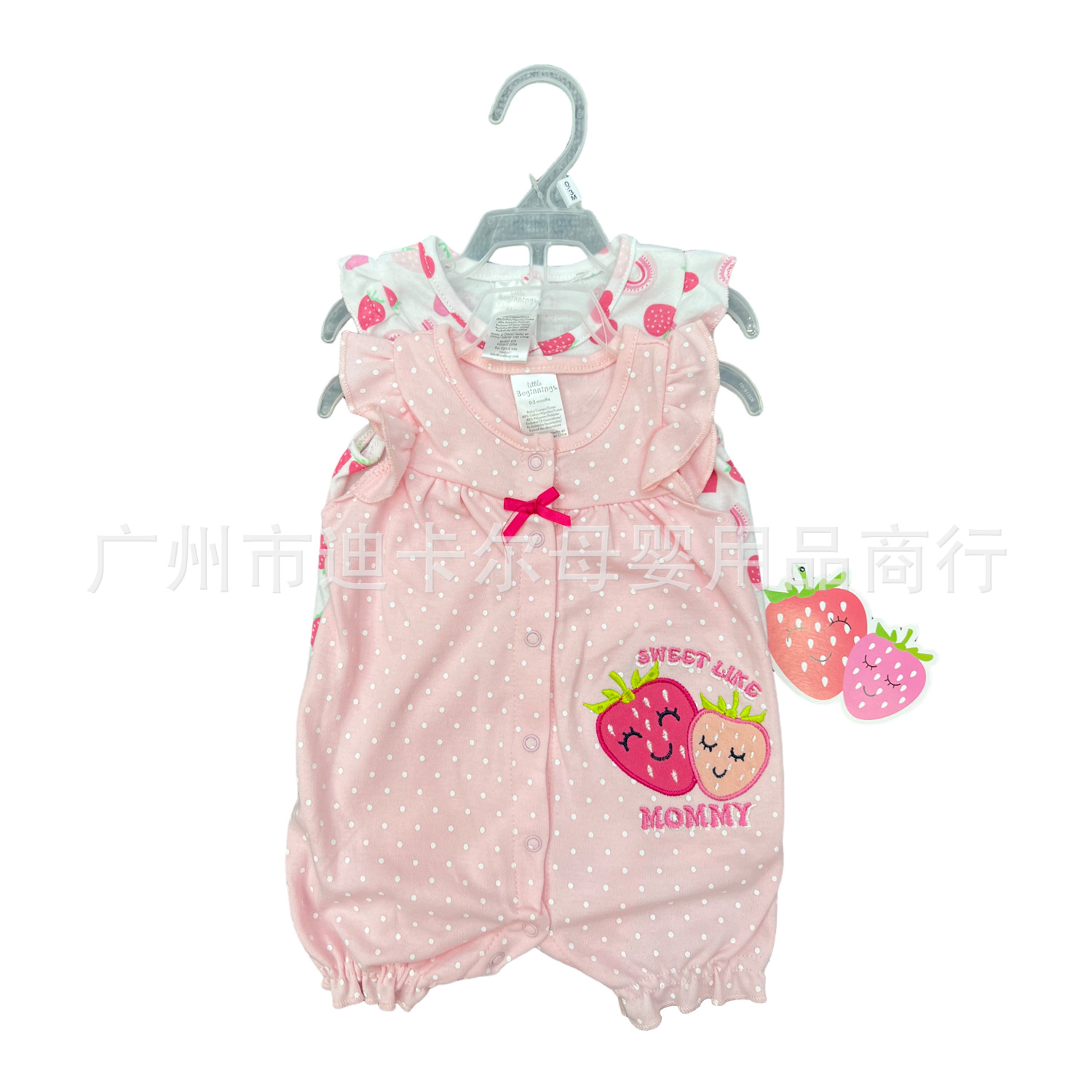 Ropa de Gateo para Bebés de 0 a 1 Año, Estilo Boxeador, Conjunto de 2 Piezas, Mameluco de Manga Corta, 2 Piezas, Venta al por Mayor para Comercio Exterior