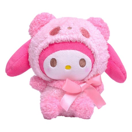 Sanrio Keychains Plush Toy Tilted-Head Duck Keychain Couple Doll Cute Bag Pendan