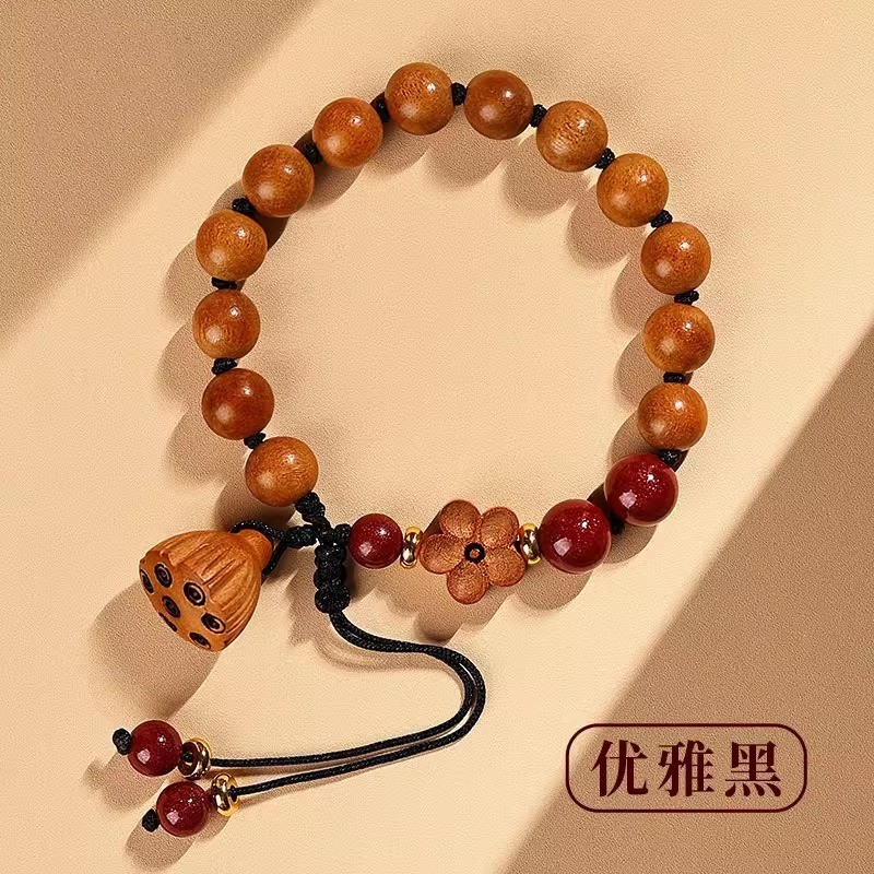 天然蓮蓬ペンダント桃木手串桃花女性モデル高級感男仏珠アクセサリー上陸朱砂ブレスレットプレゼント|undefined