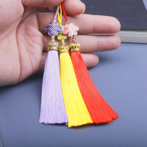 Crown hat tassel Han costume bookmark U disk tassel classical Chinese style tassel hanging tassel wholesale factory direct sale
