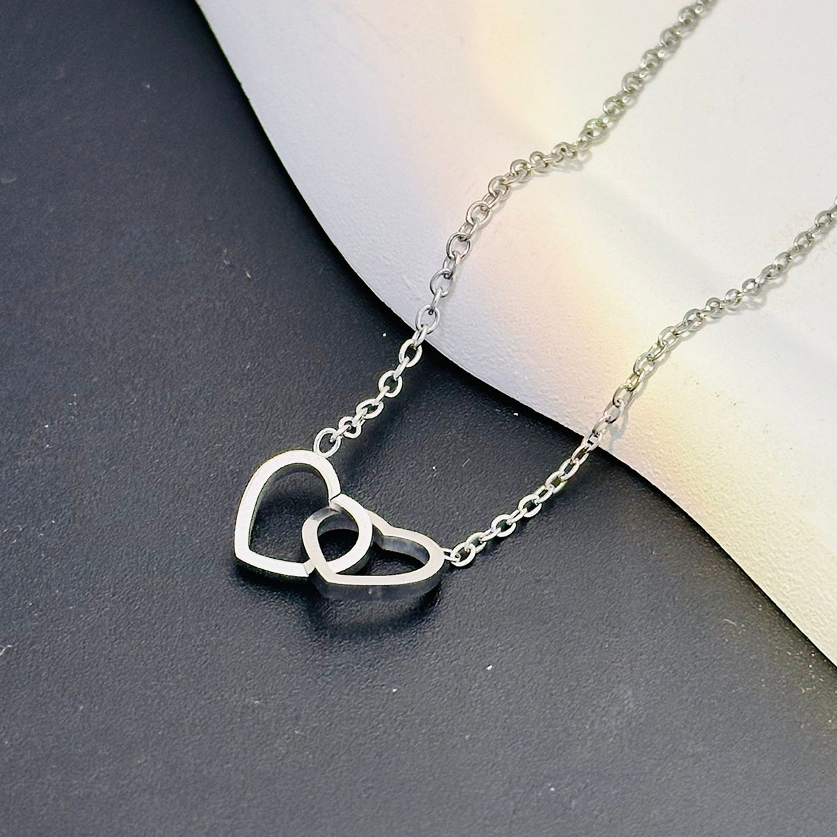 Two-Tone Delicate Layered Chain Set, Gold & Silver Mixed Metal Thin Stack, Minimalist Edgy Layering Jewelry, Lightweight Non-Tangle Dual Tone Necklace_voghion.com