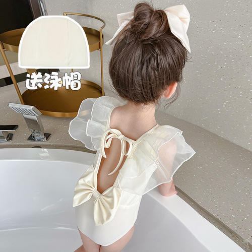 Children's Summer Swimwear 2024 New Fashion Girl Baby Swimsuit Girls Swim Trunks Summer Little Girl Swimwear