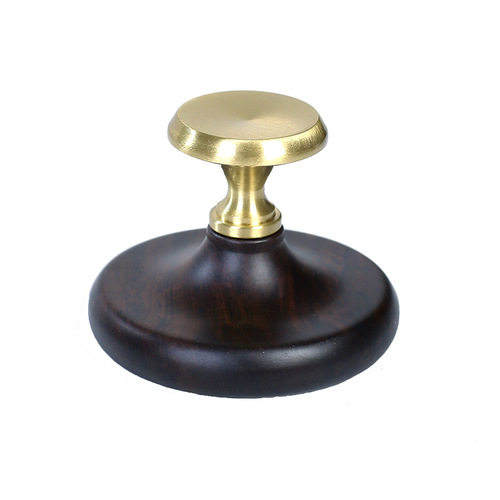 Black sandalwood cover tea pet accessories teapot lid bowl lid bracket Kung Fu tea set pure copper solid wood combination tea table decorations