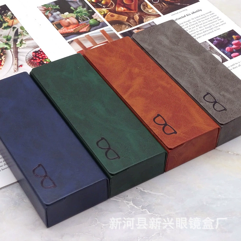 Xinhe County Xinxing очковая коробка фабрика оптом большой рамы круглой рамы анти-сжатый железный мешок кожаный футляр для очков близорукости