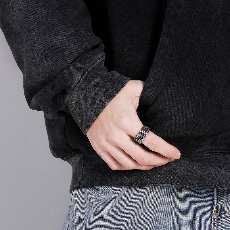 11g Weight Rings Classification 12, 13, 8 Ring Size 1 Piece Quantity Daily Occasion 304 Stainless Steel Material Geometric Pattern Men's Gender Casual, Simple Style Style Casual Simple Style Geometric 304 Stainless Steel Men's Rings 8