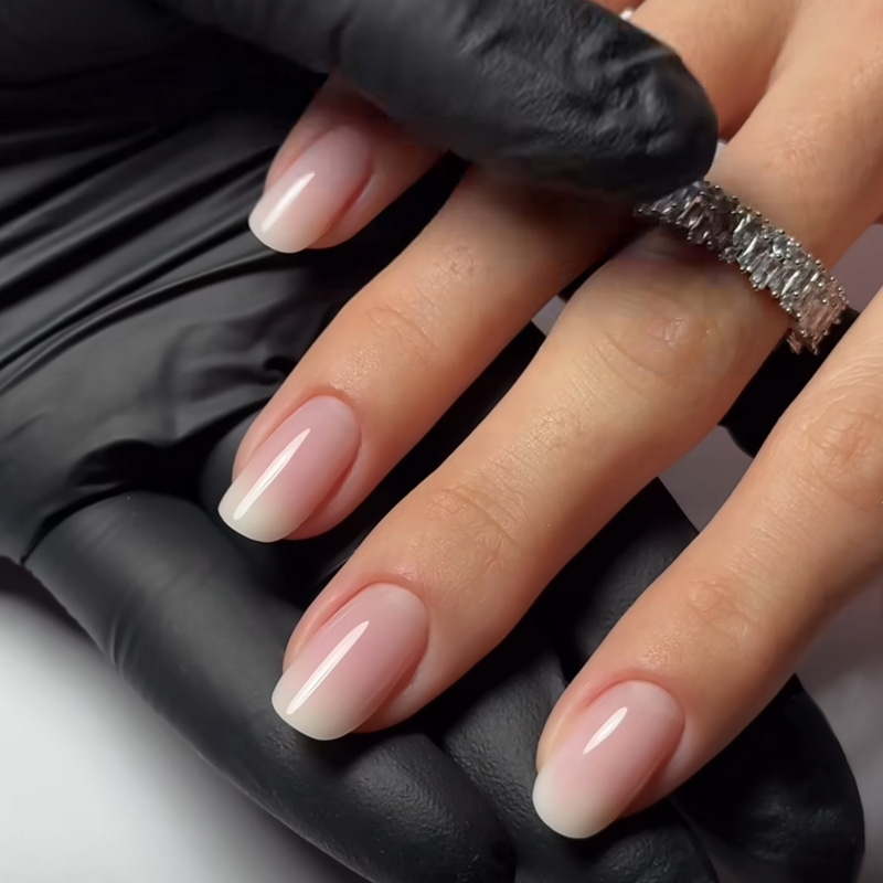 Europe and the United States explosions wear nail skin powder gradient cross-border hot nail nail tablets finished 24 removable foreign trade fake nails