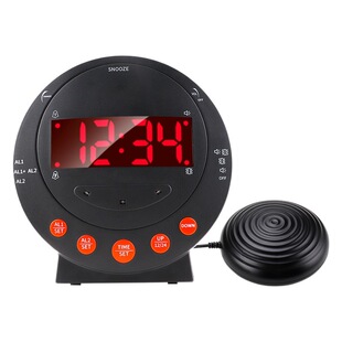 Amazon strong vibration electronic digital clock special vibration alarm clock for deaf and dumb elderly people with hearing impairment