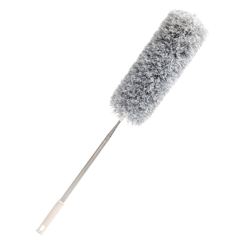 Feather Duster for Dust Removal, Stainless Steel Microfiber Duster, Extended Ceiling Sweeper, Retractable Dust Duster