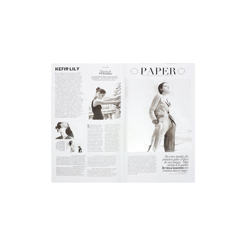 Bright New Fashion Weekly Series Papel de embalaje de flores Periódico en inglés Plástico opp Floristería impermeable Materiales florales