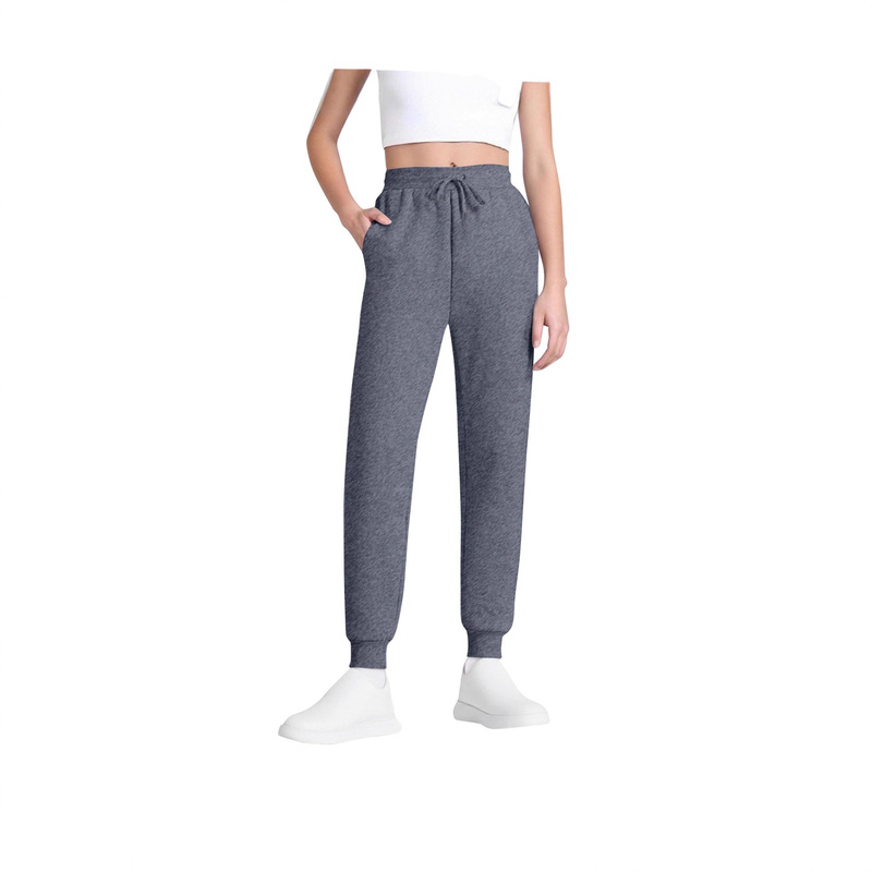 Cross-Border Aliexpress Amazon Wish Foreign Trade European and American Men's and Women's Cotton Casual Sports Jogging Pants in Stock