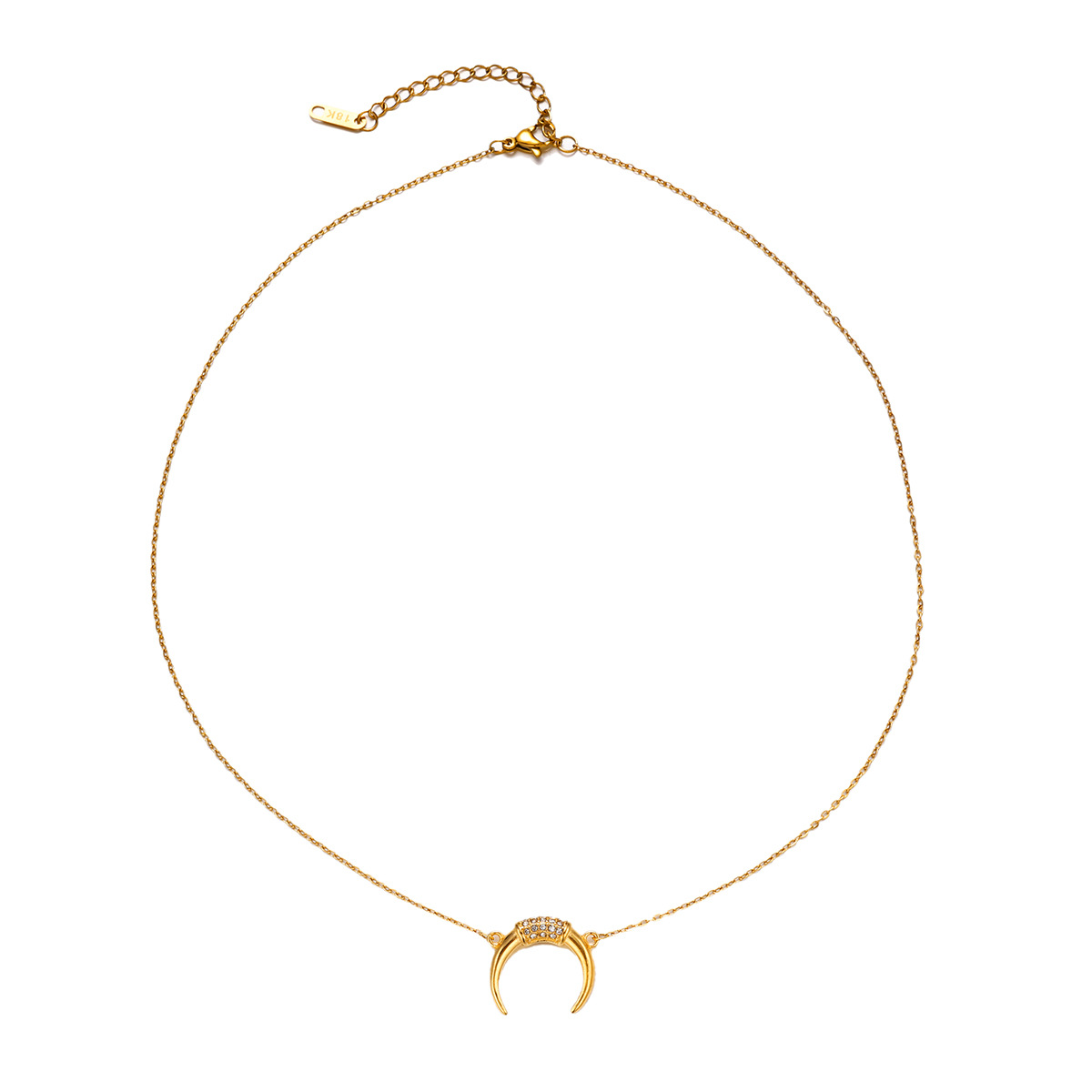 Tina transfronteriza Europa y América versátil nuevo collar de acero inoxidable simple sensación de alto nivel 25 años explosión cadena clavícula de acero de titanio mujer