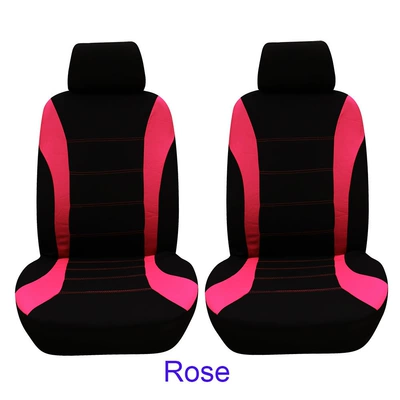 Seat cushion, seat cover — Car Seat Covers 1800 - rose-red-and-black-4-piece-set