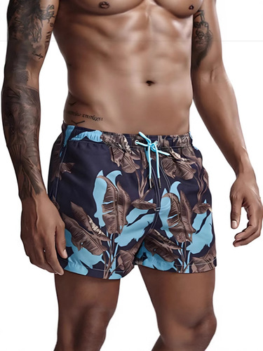 New Men's 3D Digital Printing Casual Beach Pants