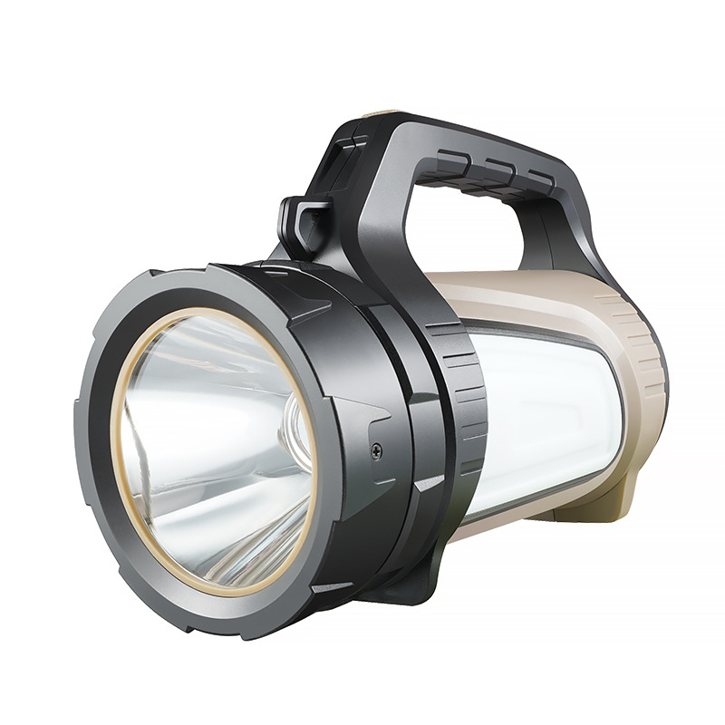 Luz portátil LED al aire libre luz fuerte luz de largo alcance multifunción batería de litio incorporada detector impermeable de alta potencia linterna de patrulla