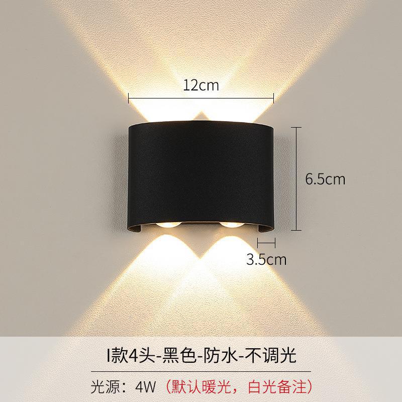 escalera transparente simple TV de fondo iluminación de pared corredor bar hotel ojo de buey exterior iluminación de pared interior