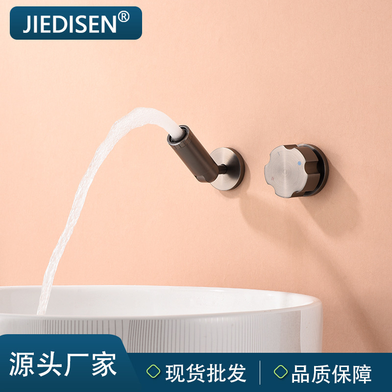 New concealed wall two-piece modern basin bathroom embedded faucet basin faucet factory direct supply