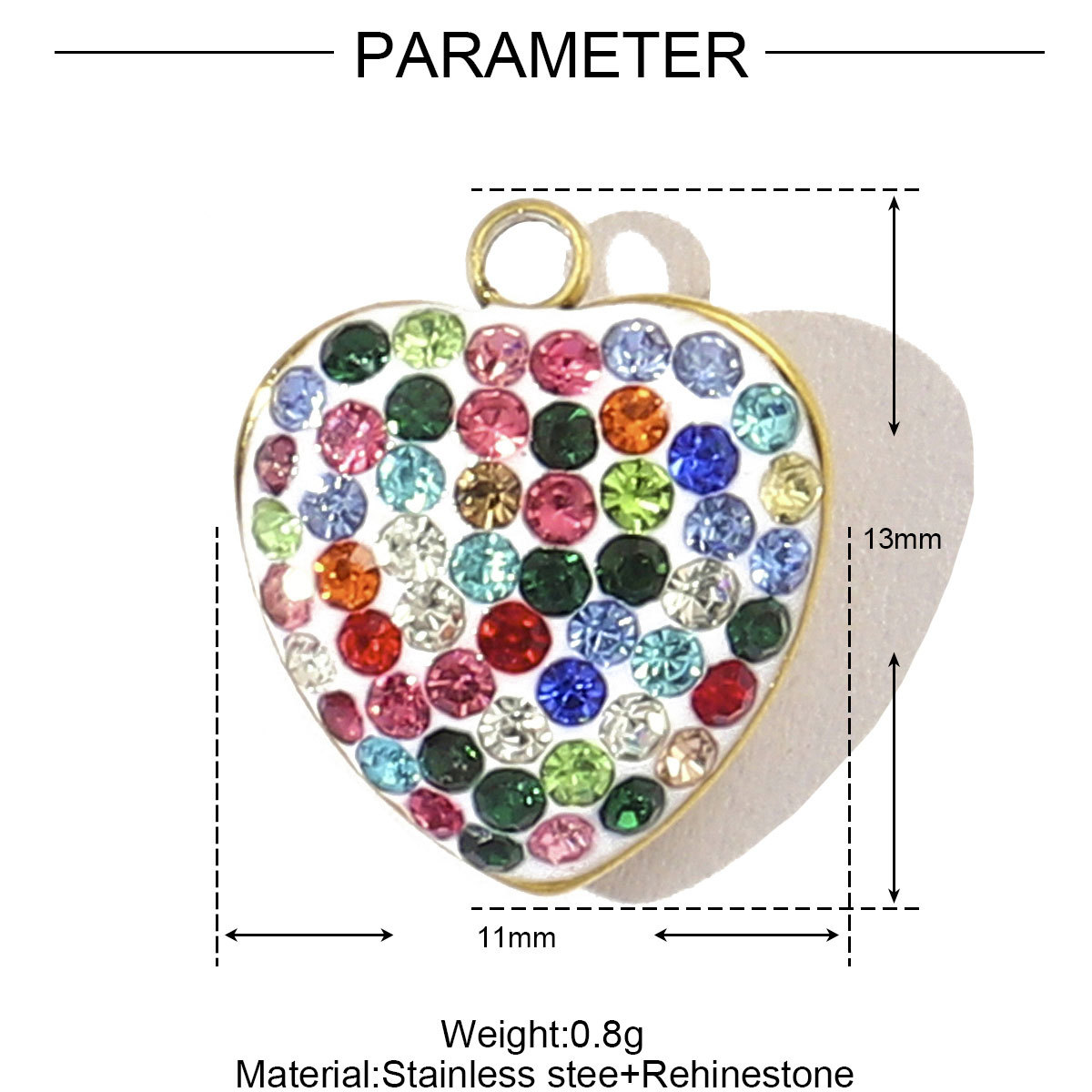 4g Weight Pendant Jewelry Making Type 5 PCS/Package Quantity 304 Stainless Steel Material Star Pattern Vacation, Classic Style Style Inlay Craft 5 PCS/Package Titanium Steel Star Pendant DIY Ornament Accessories 14